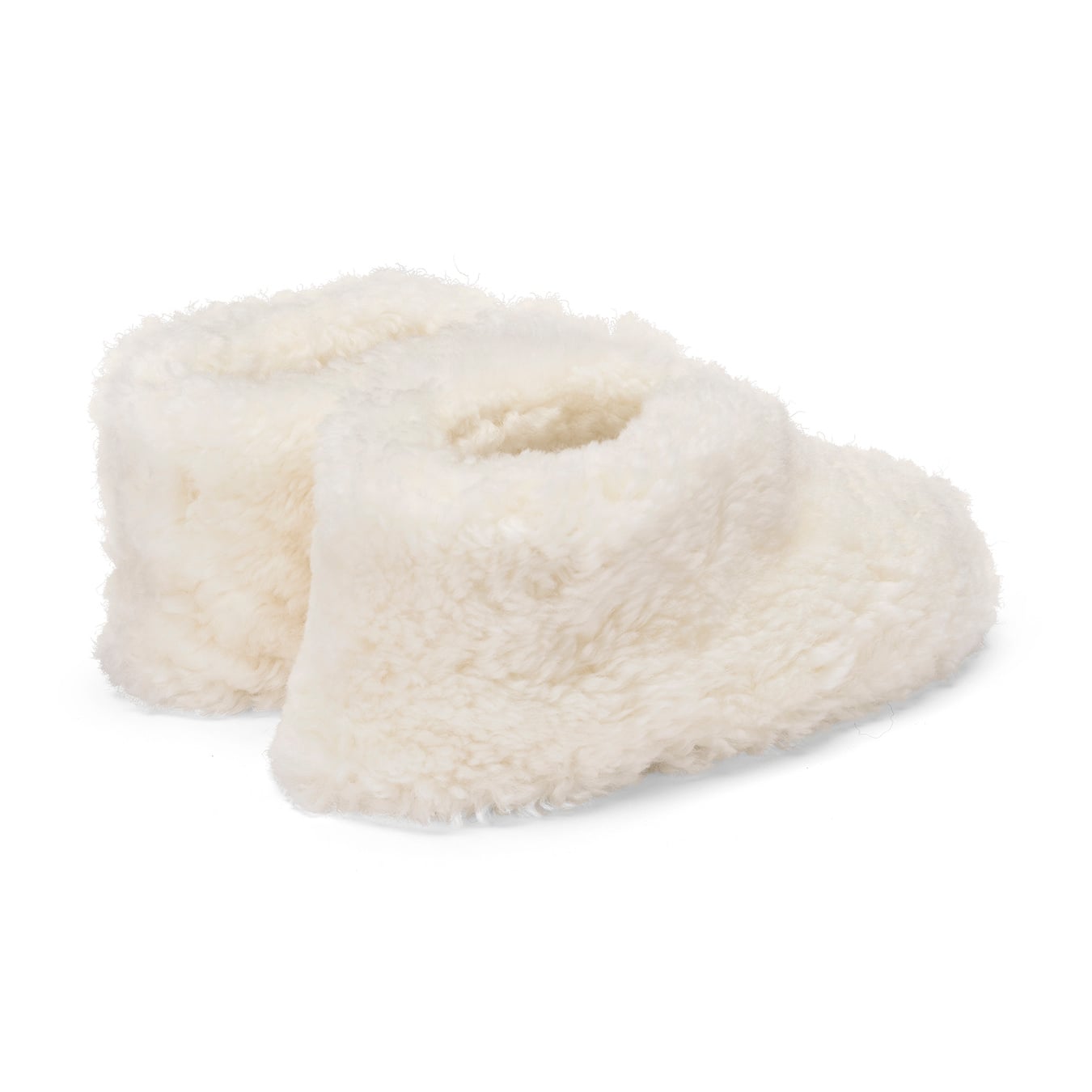 Women's Curly Sheepskin Slippers with Suede Sole – Shepherd Ulla