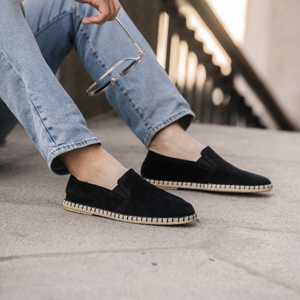 【BLACK】<SOVEREIGN> SUEDE ESPADRILLES/スエード エスパドリーユ BLACK】 SUEDE ESPADRILLES/スエード エスパドリーユ 【公式通販】