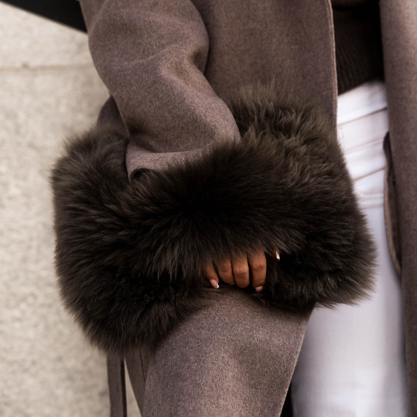 Ava clutch sheepskin 30x35cm