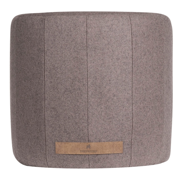 Zoe pouffe patchwork round