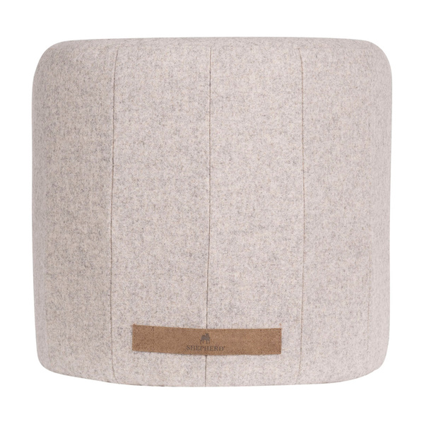 Zoe pouffe patchwork round