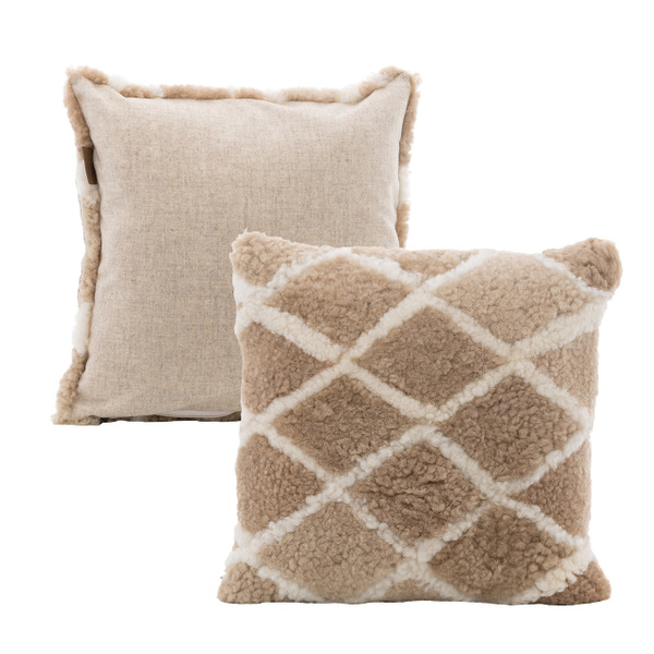 Scarlett cushion wool backside 40x40cm